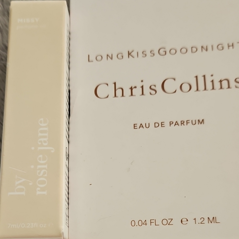 Missy by Rosie Jane EDP Roll-on & Chris Collins Long Kiss Goodnight EDO Sample